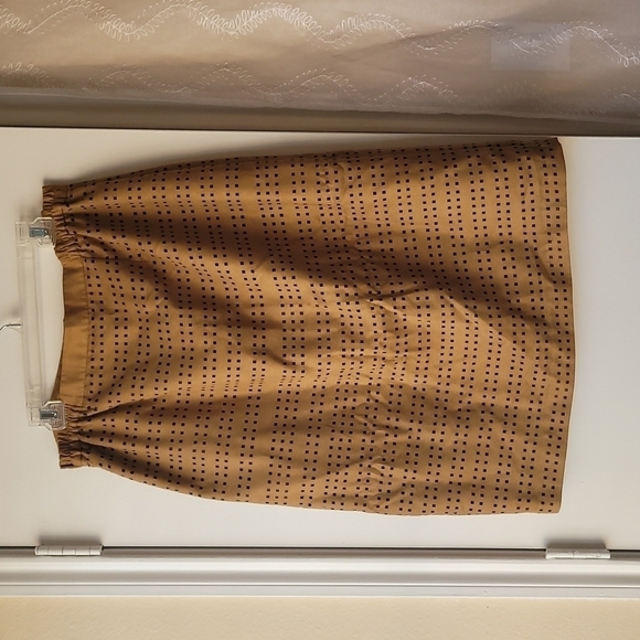 Astros Suede Lined Skirt Tan Plus Size  16 - Picture 2 of 5